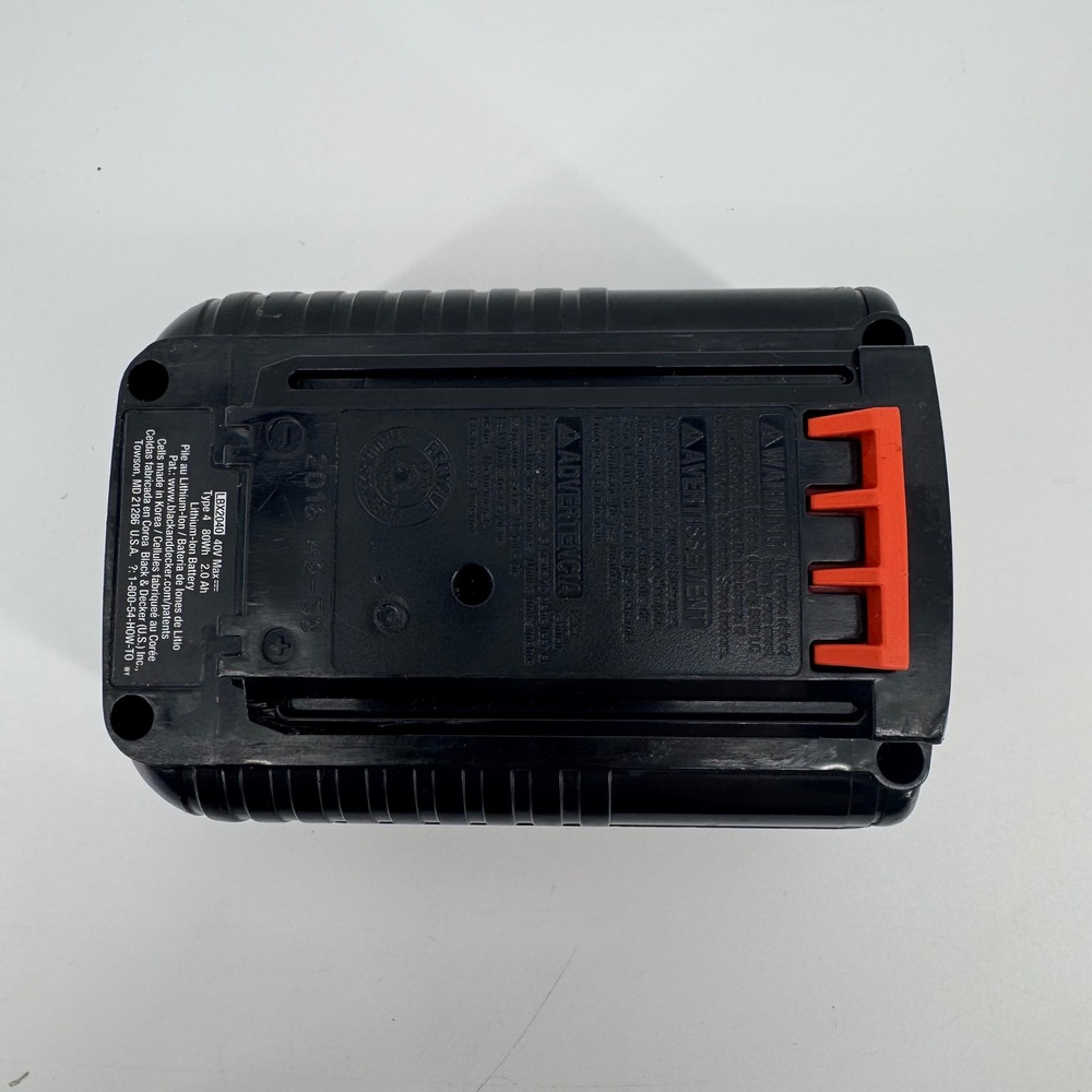 Black & Decker 40V Max Lithium Ion Battery LBX2040 2.0Ah and Charger Set - Picture 7 of 12